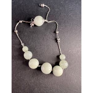 Burmese jade adjustable bolo sterling silver bracelet